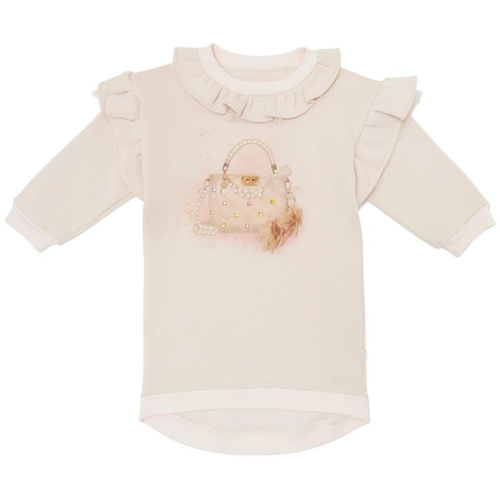 Caramelo Kids Girls Purse Mini Dress / Mink